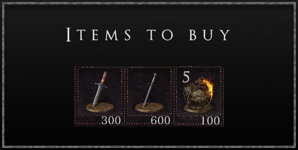 items to buy